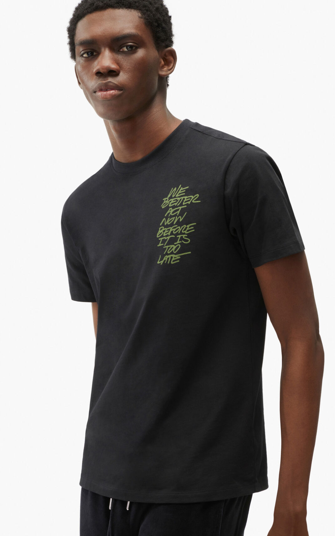 Camisetas Kenzo We better act now Hombre Negras - SKU.7577658